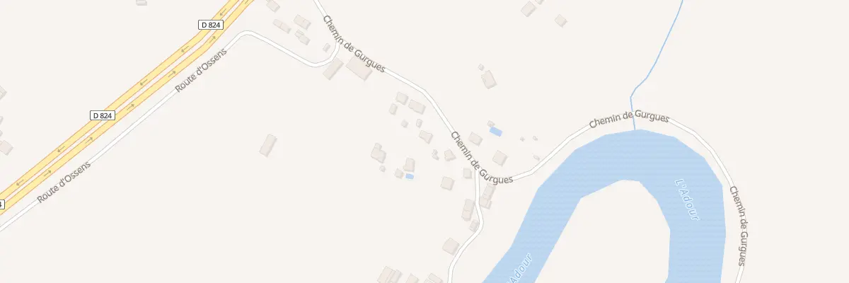 Plan du 5004F Che de Gurgues à Pontonx-sur-l’Adour