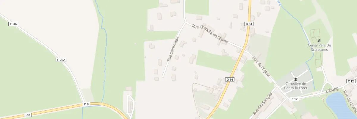 Plan du 7 Rue Saint Vigor à Cerisy-la-Forêt