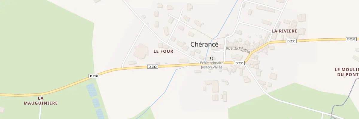 Plan du 23 Rte de Bouchamps à Chérancé