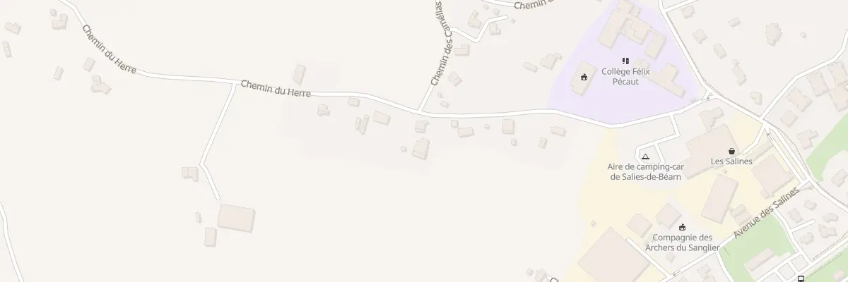 Plan du 340 Che du Herre à Salies-de-Béarn