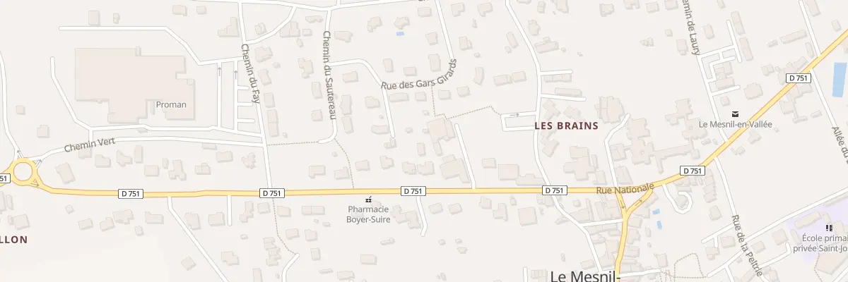 Plan du 17B Rue Nationale (Mesnil Vallee) à Mauges-sur-Loire