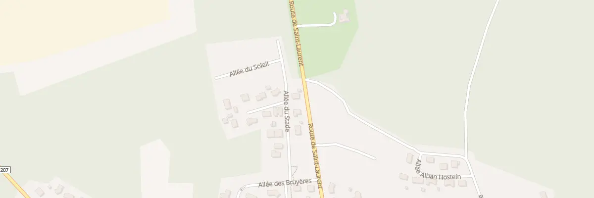 Plan du 7 All du Stade à Brach