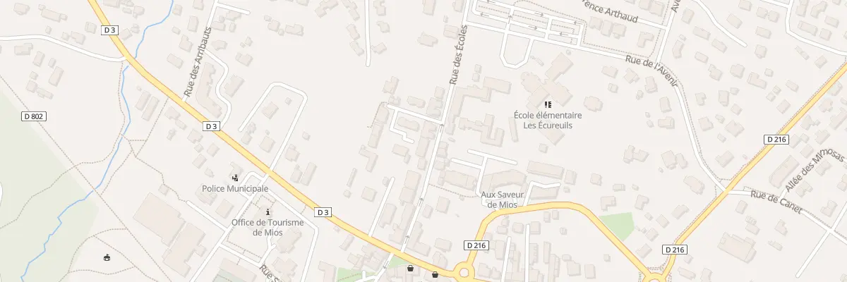 Plan du 9D Rue des Écoles à Mios