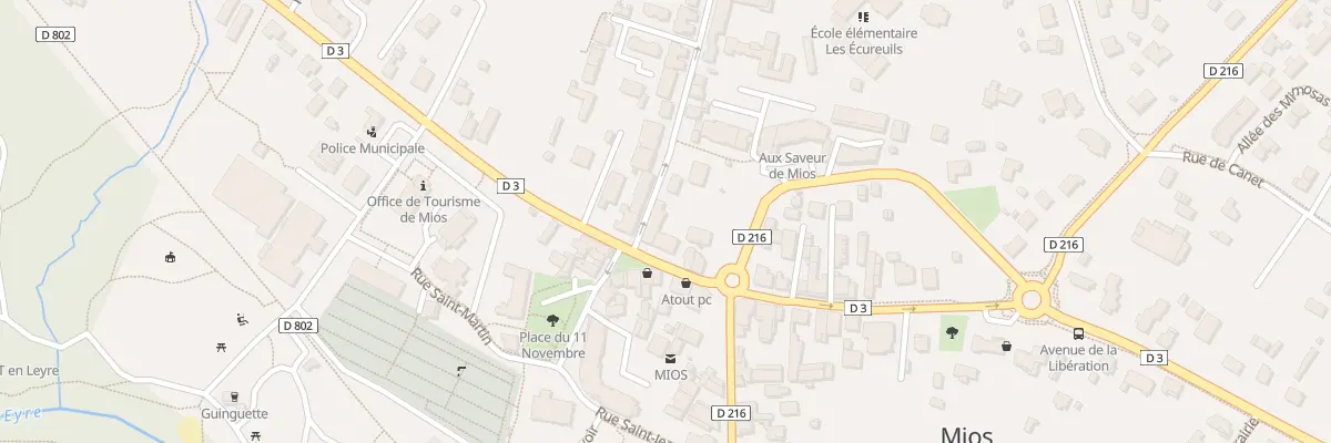 Plan du 4B Rue des Écoles à Mios