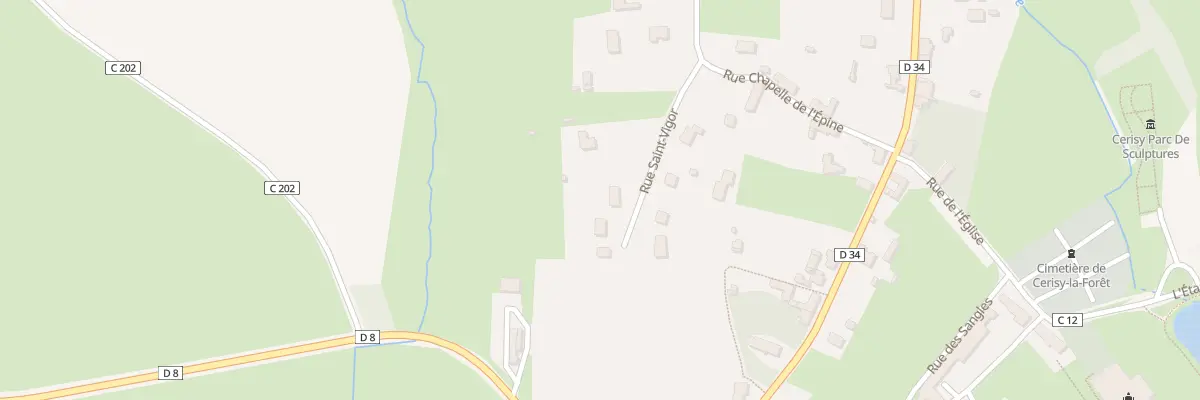 Plan du 6 Rue Saint Vigor à Cerisy-la-Forêt