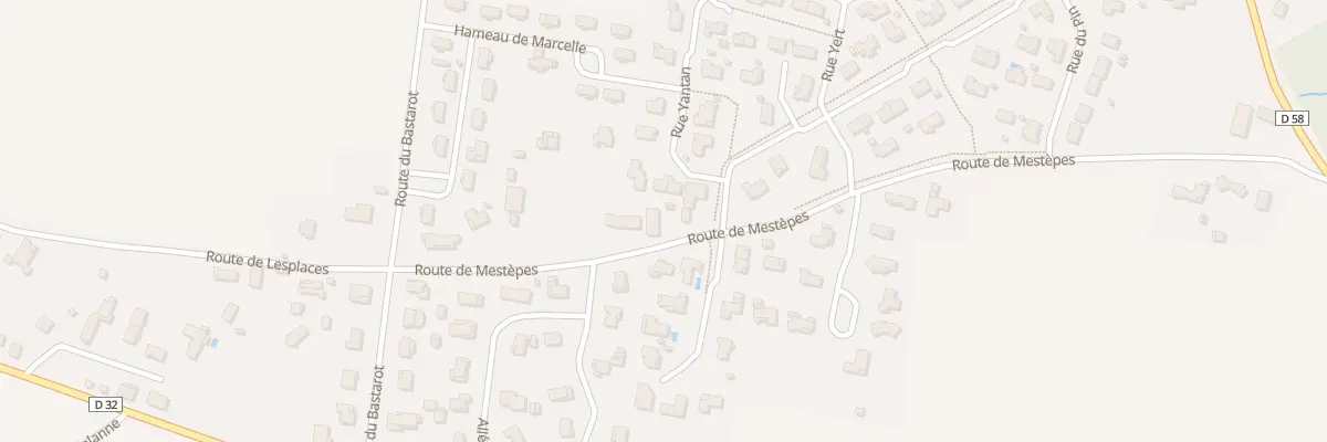 Plan du 526 Rte de Mestepes à Hinx
