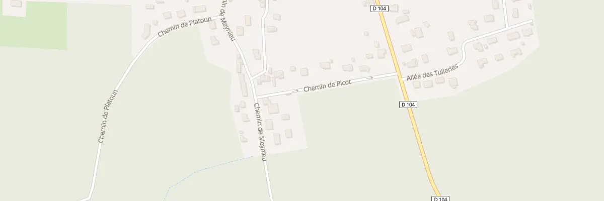 Plan du 3 Che de Picot à Brach