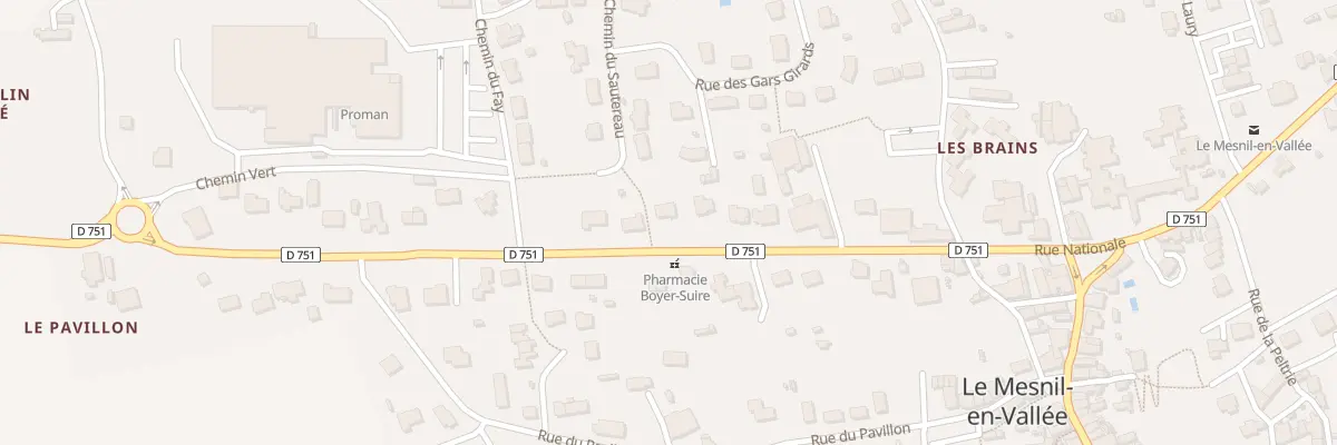 Plan du 13 Rue Nationale (Mesnil Vallee) à Mauges-sur-Loire