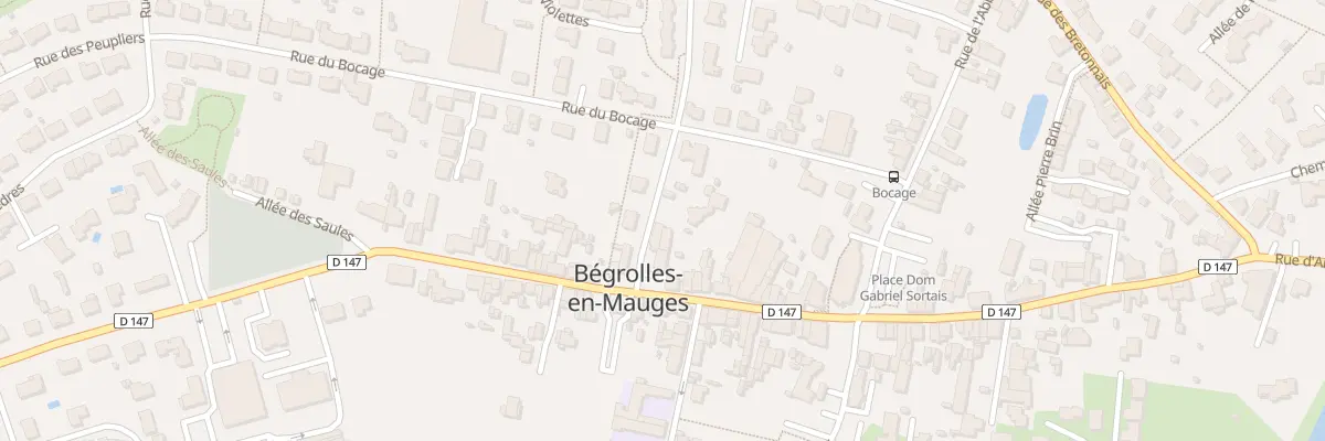 Plan du 1 Rue de la Mairie à Bégrolles-en-Mauges