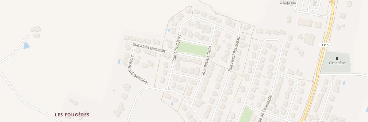 Plan du 14 Rue Alain Gerbault à Loiron-Ruillé