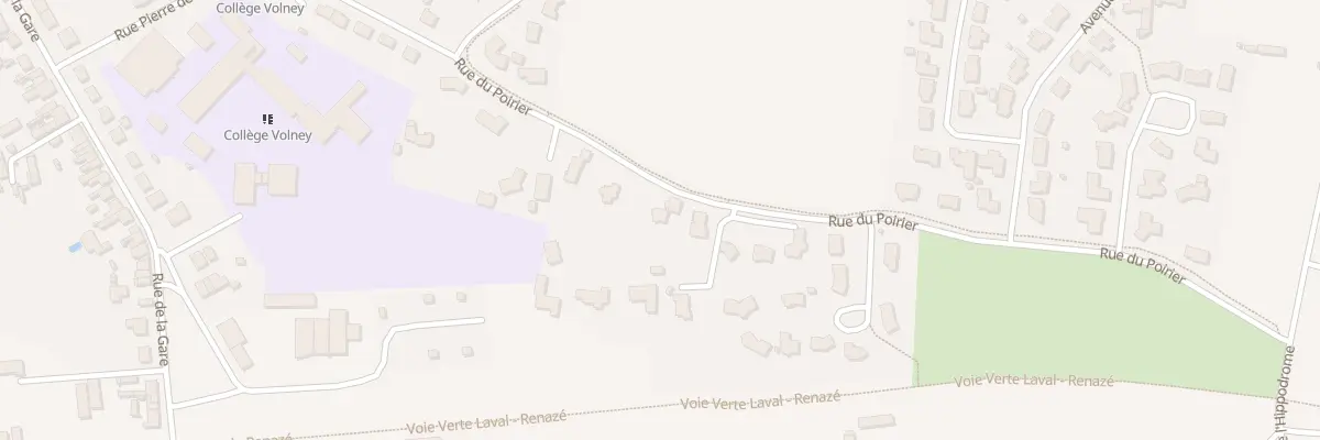 Plan du 72 Rue du Poirier à Craon
