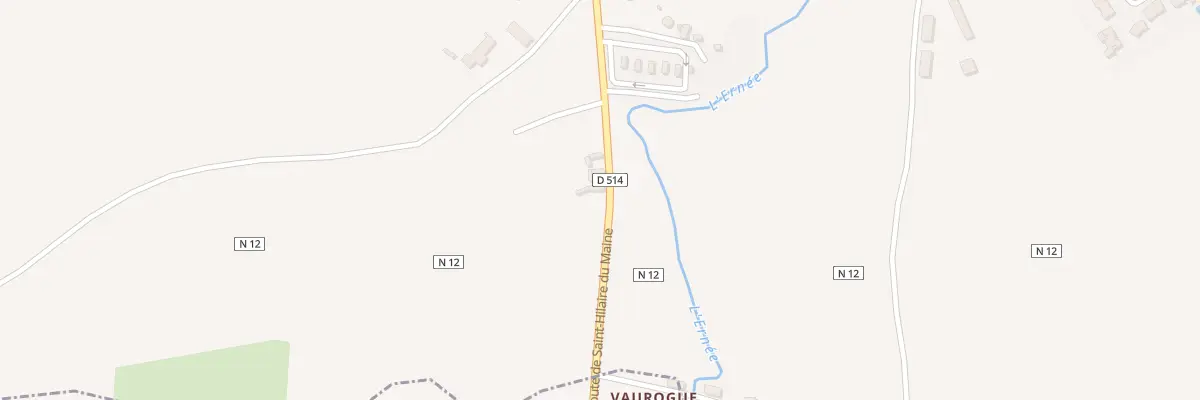 Plan du 476 Rte de St Hilaire-du-Maine à Ernée