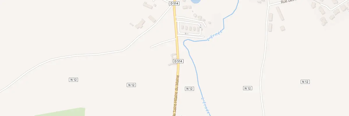 Plan du 462 Rte de St Hilaire-du-Maine à Ernée