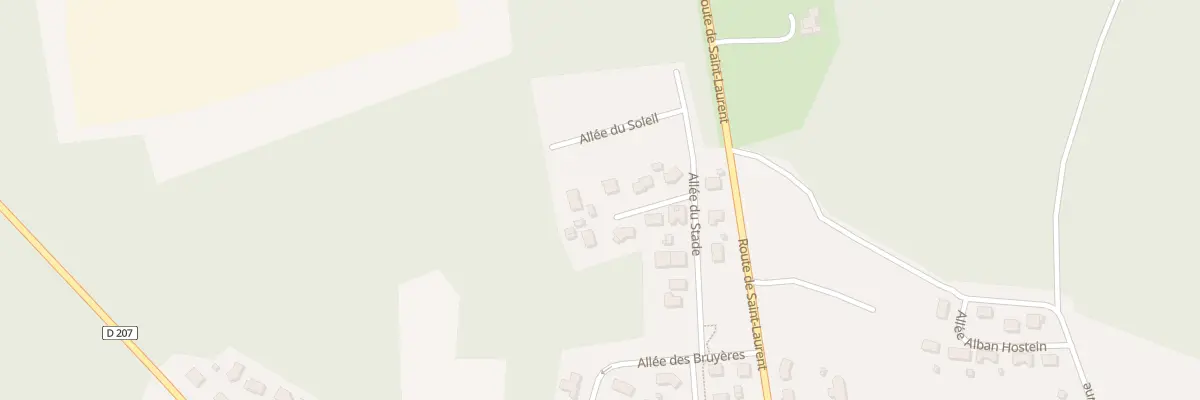 Plan du 3 All des Abeilles à Brach