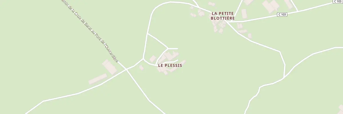 Plan du 3 Le Plessis à Saint-Mars-la-Réorthe