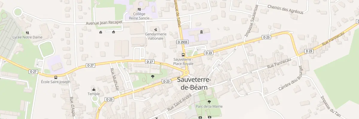 Plan du 1B Av de Salies à Sauveterre-de-Béarn