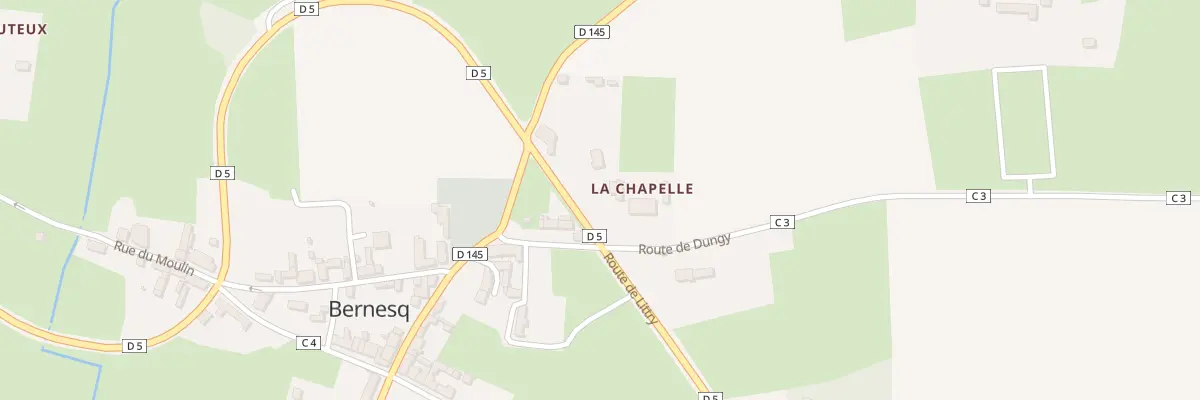 Plan du 5120 Le Bourg à Bernesq