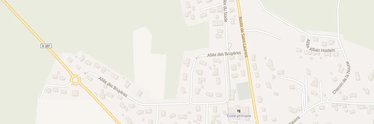 Plan du 1 All des Bruyères à Brach
