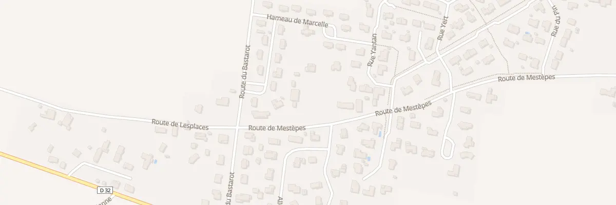 Plan du 636 Rte de Mestepes à Hinx