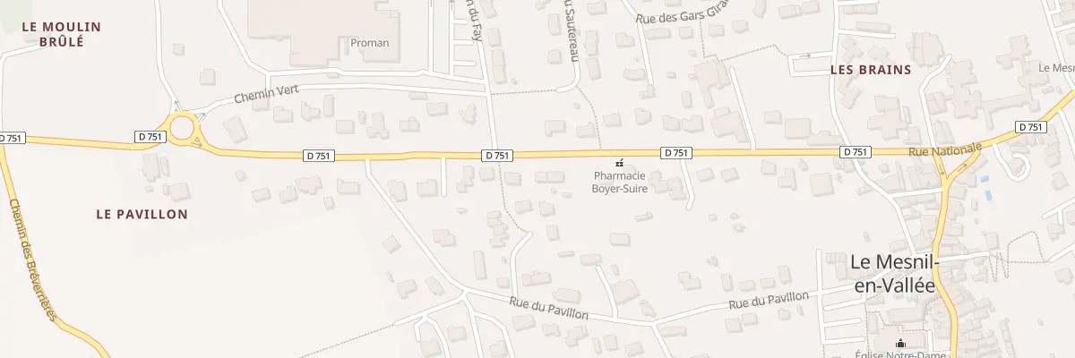Plan du 5380 Rue Nationale (Mesnil Vallee) à Mauges-sur-Loire