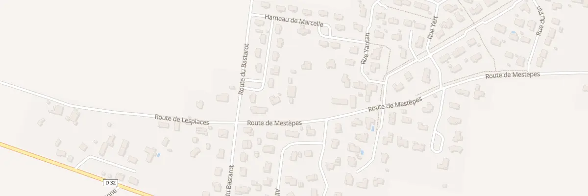 Plan du 636 Rte de Mestepes à Hinx