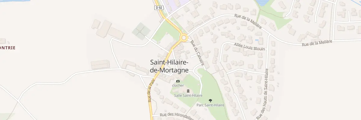 Plan du 7 Pl de l’Eglise de St Hilaire à Mortagne-sur-Sèvre
