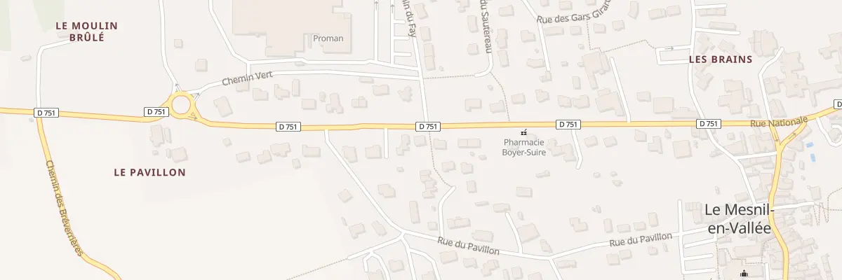 Plan du 6 Rue Nationale (Mesnil Vallee) à Mauges-sur-Loire