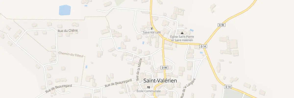 Plan du 10 Rue de la mairie à Saint-Valérien