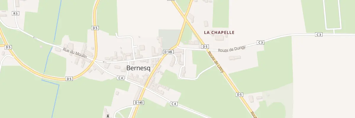Plan du 5021 Le Bourg à Bernesq