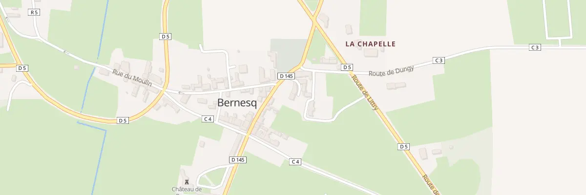 Plan du 5020 Le Bourg à Bernesq