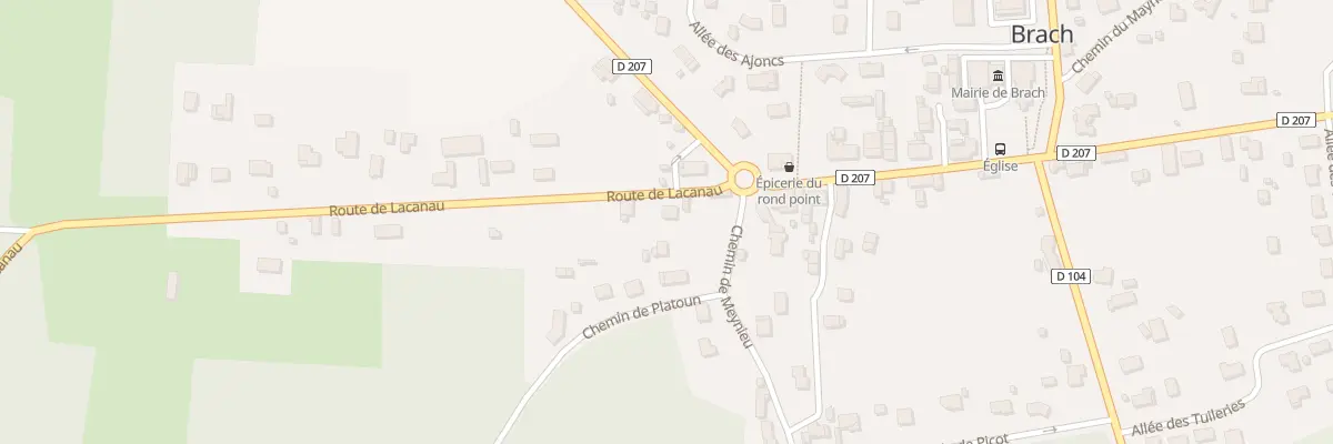 Plan du 6 Rte de Lacanau à Brach