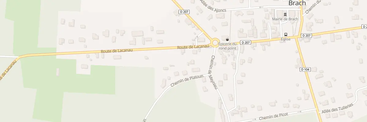 Plan du 10 Rte de Lacanau à Brach
