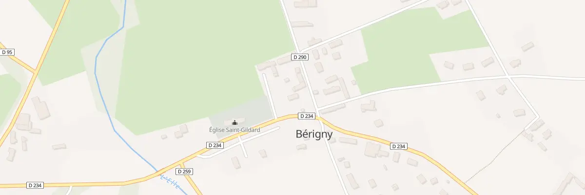 Plan du 1 Le Bourg à Bérigny