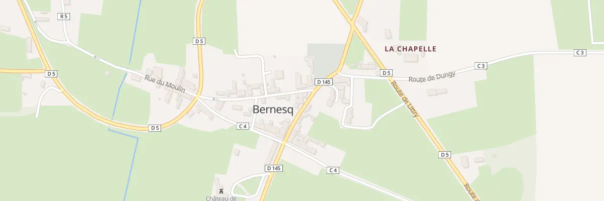 Plan du 5018 Le Bourg à Bernesq