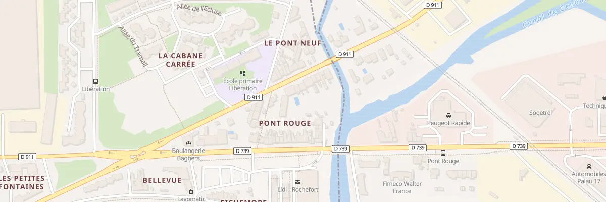 Plan du 14 Av Armand Salle à Rochefort