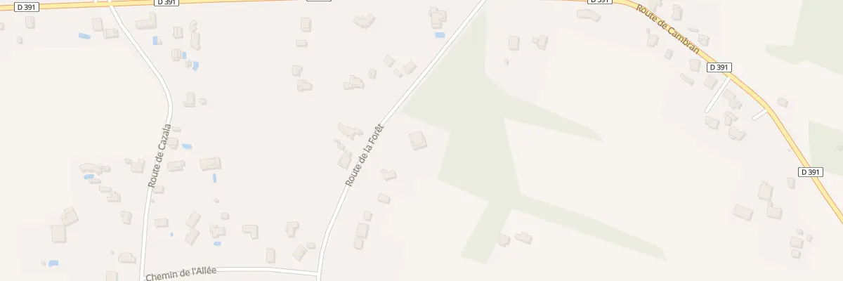 Plan du 185 Rte de la Foret à Sort-en-Chalosse