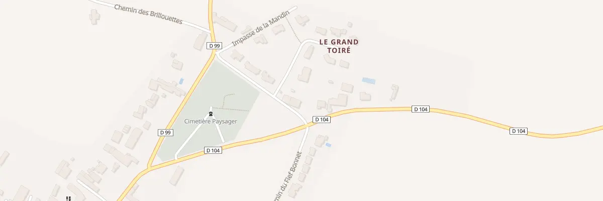 Plan du 8 Che de la Mandin à Pouillé
