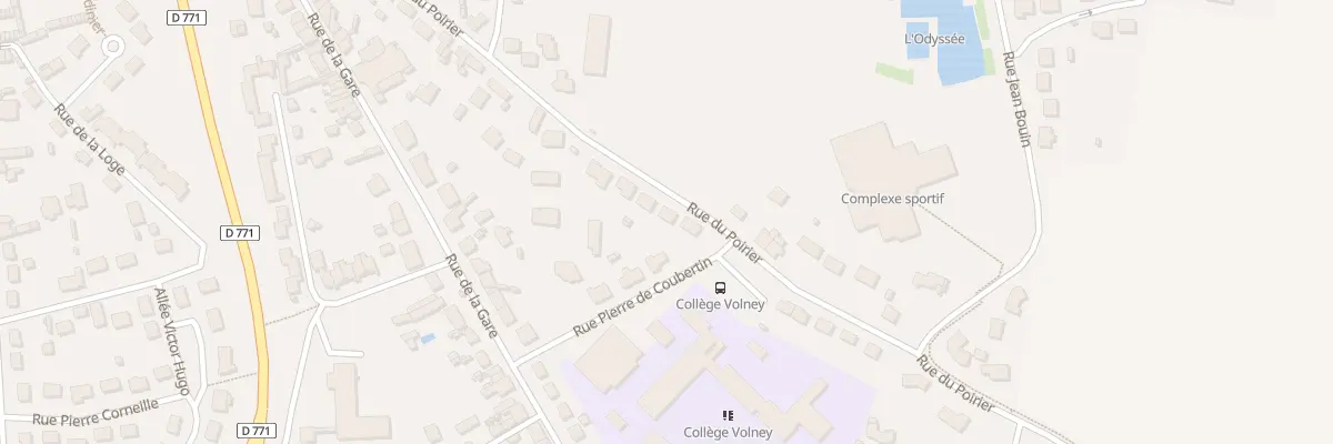 Plan du 46 Rue du Poirier à Craon