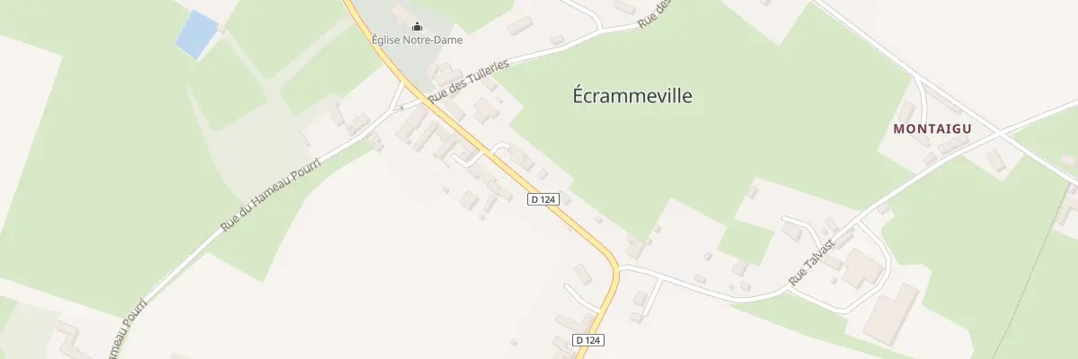 Plan du 865 Rte de Trevieres (Ecrammeville à Formigny La Bataille