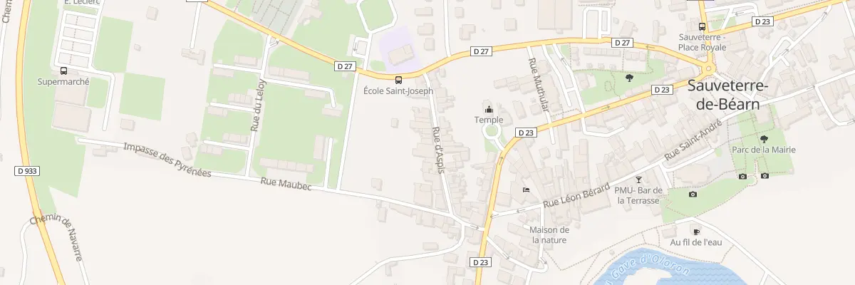 Plan du 9012 Rue d’Aspis à Sauveterre-de-Béarn