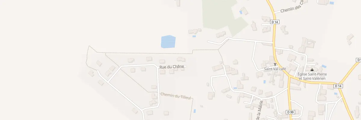 Plan du 5 Rue du chêne à Saint-Valérien