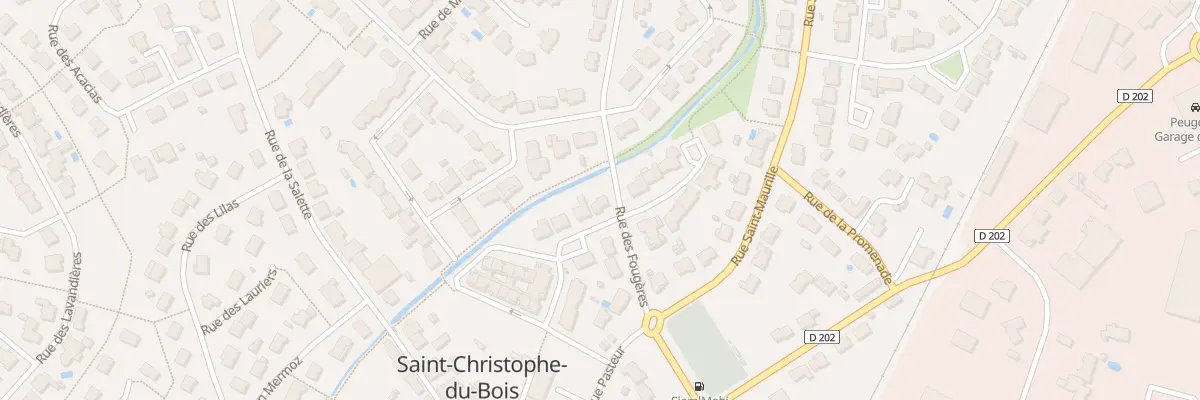 Plan du 2 Rue des Eglantines à Saint-Christophe-du-Bois