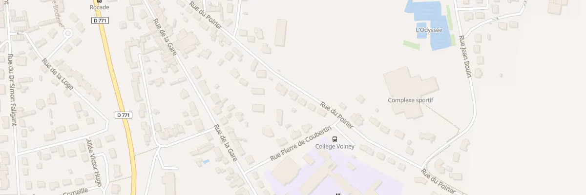 Plan du 42 Rue du Poirier à Craon