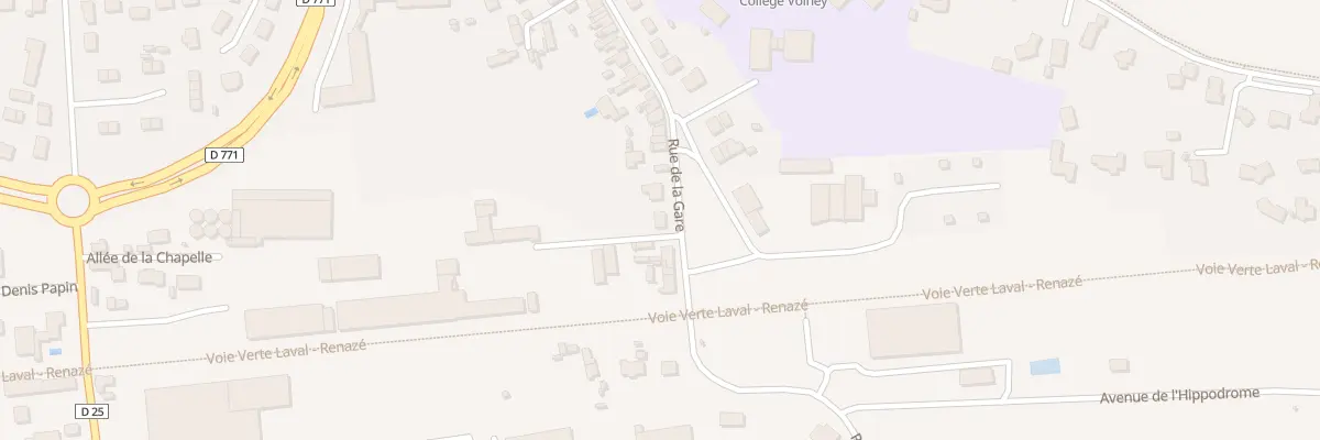 Plan du 114 Rue de la Gare à Craon