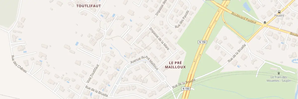 Plan du 6 Av du Pré Mailloux à Saujon