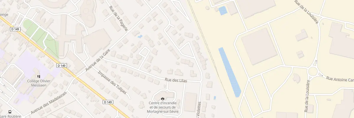 Plan du 8 Rue des violettes à Mortagne-sur-Sèvre