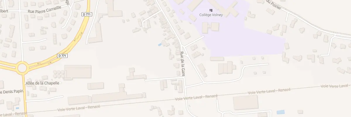 Plan du 110 Rue de la Gare à Craon