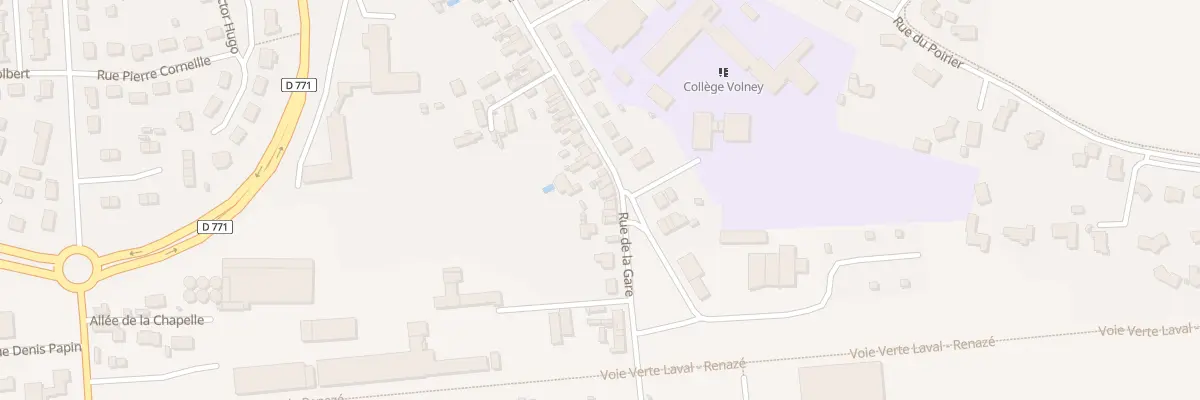 Plan du 102 Rue de la Gare à Craon