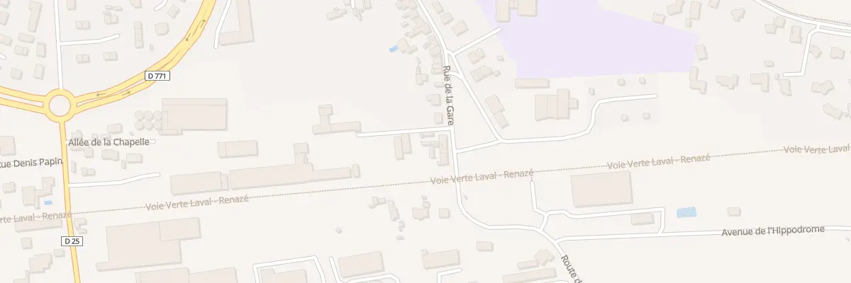 Plan du 118 Rue de la Gare à Craon