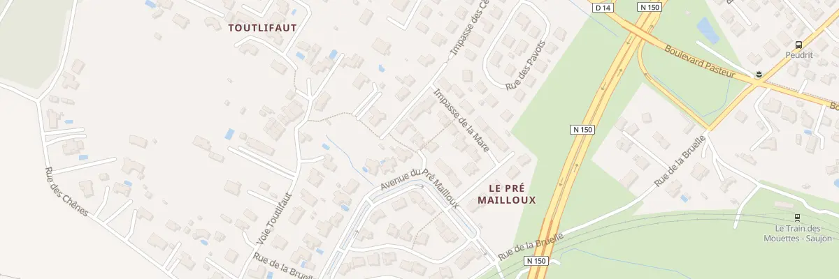 Plan du 8 Av du Pré Mailloux à Saujon